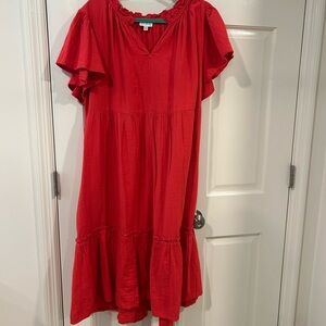 Wonderly Red Midi Dress
